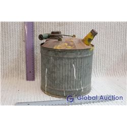 Vintage Galvanized Gas Can