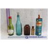 Image 1 : Coca Cola Bottle, Pyrex Glass Baby Bottle with Rubber Nipple & Cardboard Sleeve, Iodine Bottle