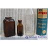 Image 4 : Coca Cola Bottle, Pyrex Glass Baby Bottle with Rubber Nipple & Cardboard Sleeve, Iodine Bottle