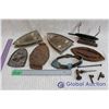 Image 1 : Assorted Trivets and Coleman Gas Iron for Parts