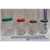 Image 3 : Lot of 4 Kraft Peanut Butter Jars (3 Glass, 1 Plastic)