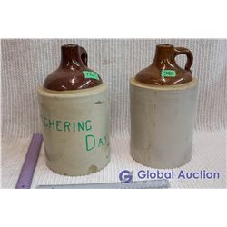 Lot of Crock Jugs (2)