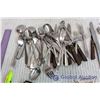 Image 2 : Lot of Assorted Flatware, Pens, Misc