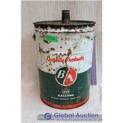 B/A 5 Gallon Oil Pail