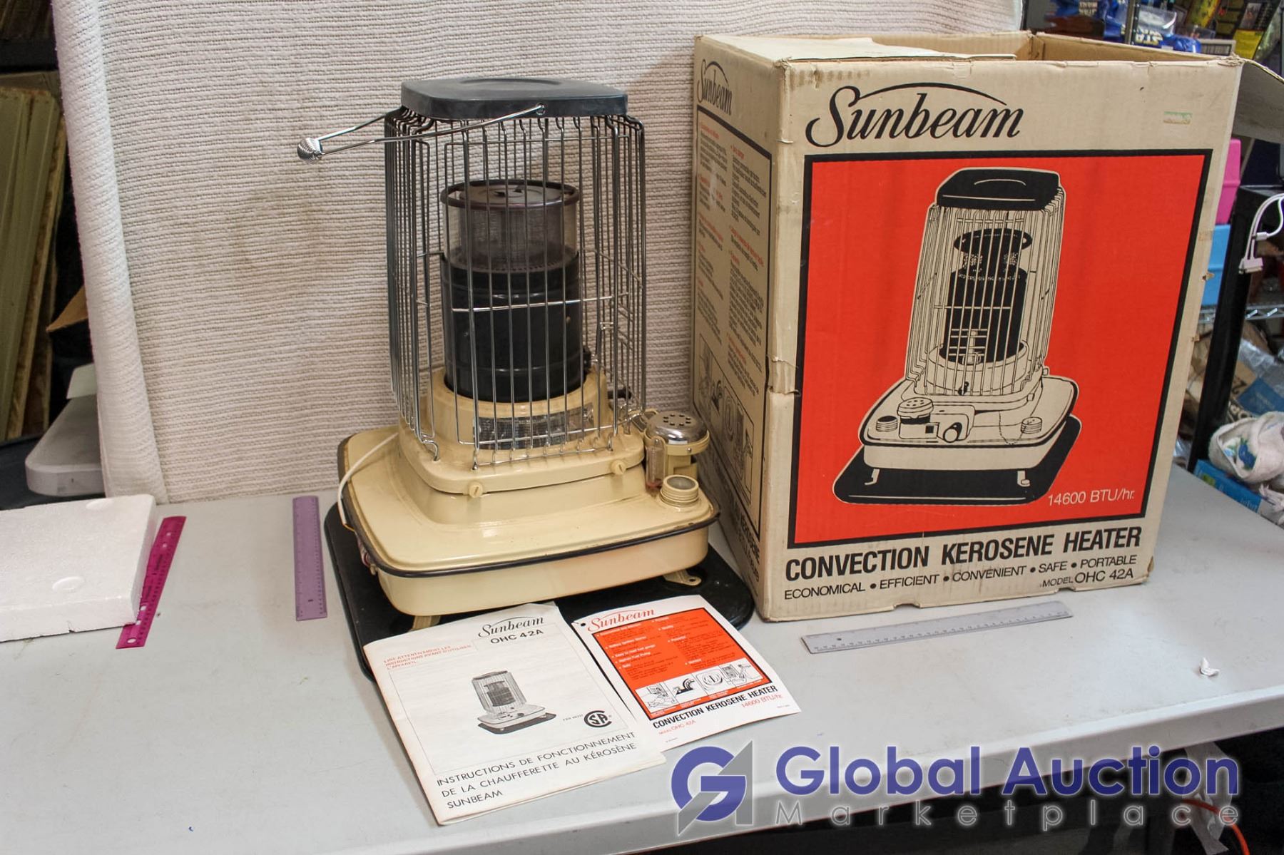 Convection Sunbeam Kerosene Heater, Working