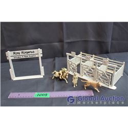 Roy Rogers Marx 1950s Rodeo Chute w/Figurines