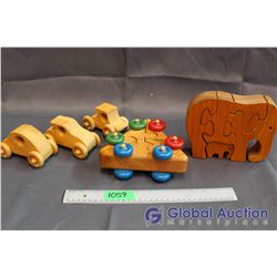 Wooden Puzzle Toys & Cars