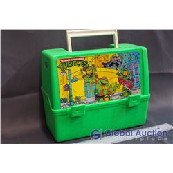 Vintage TMNT Plastic Lunch Box w/Thermos