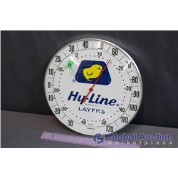 Round Hy-Line Chicks Advertising Thermometer