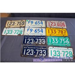 1950's,60's,70's License Plates Some Matching (10)