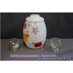 Bartlets and Collins Gay Fad Cookie Jar And Cream and Sugar