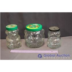 Collectible Kraft Peanut Butter Jars (3)