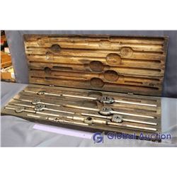 Vintage Tap and Die Set in Wooden Box