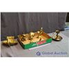 Image 2 : Lot of Brassware (Figures, Candle Stick Holder ECT.)