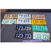Image 1 : 1950's,60's,70's License Plates Some Matching (10)