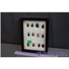 Image 1 : Framed Display Of Collector Stones (12)