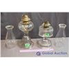 Image 3 : #2 Pattern Glass Coal-Oil Lamps (2)