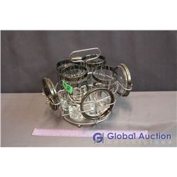 Lot Of Glasses and Coasters and Caddy