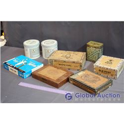 Lot Of Tobacco Boxes And Tins