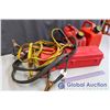 Image 2 : Lot Of Automotive (2 Gas Cans, 2 Sets Of Booster Cables, Flare Kit)