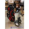 Image 2 : Red Calgary Flames Golf Bag & Golf Caddy