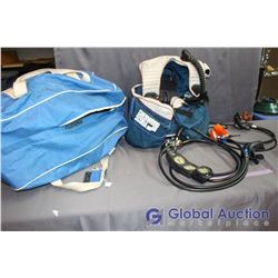 Bag of Scuba Gear - Hoses, Regulators, Guages, Weight Vest - Sherwood Scuba Branding