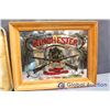 Image 2 : (2) Drink Trays, Coasters, Ash Trays and Framed Winchester Mirror Advertisement