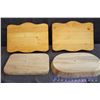 Image 2 : (2) Wooden Letter Holders & (2) Wooden Trays