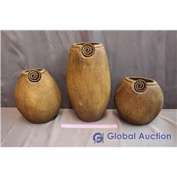 (3) Decorative Vases