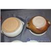 Image 19 : Lot of Assorted Stoneware - 2 Bowls, Bean Pot, 10" Pie Plate & Cover, 2 Pieces of Covered Crockware