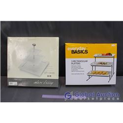 Lot of 2 Serving Platters New in Box