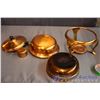 Image 13 : Lot of Copper Kitchenware (Canister, Fondue Pot, Colander, etc)