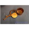 Image 9 : Lot of Copper Kitchenware (Canister, Fondue Pot, Colander, etc)