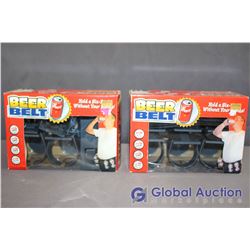 Lot of 2 Beer Belts & Mini Portable Speaker System