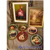 Image 1 : Vintage Oil Painting & Assorted Pictures