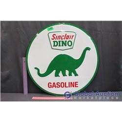 Sinclair Dino Gasoline Reproduction Metal Sign (23")