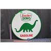 Image 1 : Sinclair Dino Gasoline Reproduction Metal Sign (23")