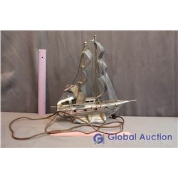 Decorative Metal Boat Lamp (Working)