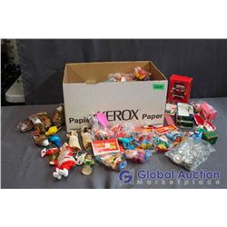 Box of Vintage Misc Christmas Decor (Disney, Birds, etc)