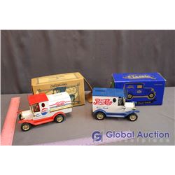 Die Cast 1918 Ford Tanker & 1931 Ford Panel Truck Collector Banks