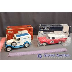 Die Cast Liberty 1957 Ford & Model Delivery Van Collector Banks