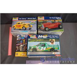 Car Model Kits - Chevy Race Truck, 39' Chevy, 32' Ford Highboy & 500 pc Puzzles
