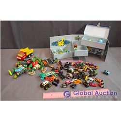 Pokeman Collector's Box w/Contents, Toy Cars, Tonka Truck and Ninja Turtles