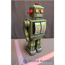 Vintage Tin Shooting Robot Toy