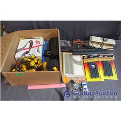 Slot Car/Motorcycle Track w/Accessories