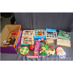 Lot of Vintage Christmas Decorations