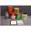 Image 2 : Lot of Misc Vintage Tins (Esso, Shell, Coop, Domestic Shortening, Wils)