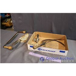 Vintage Trowel, Hand Sickles, Draw Knife