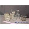 Image 2 : Lot of Various Vintage Glass Lantern Globes (6)