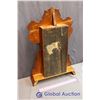 Image 5 : Vintage Wooden Mantle Clock with Key
